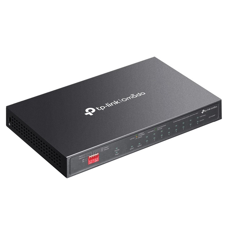 Stikalo (switch) TP-Link Omada DS110GMP, 10-port, PoE+, SFP
