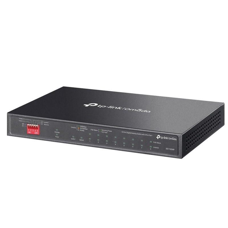 Stikalo (switch) TP-Link Omada DS110GMP, 10-port, PoE+, SFP