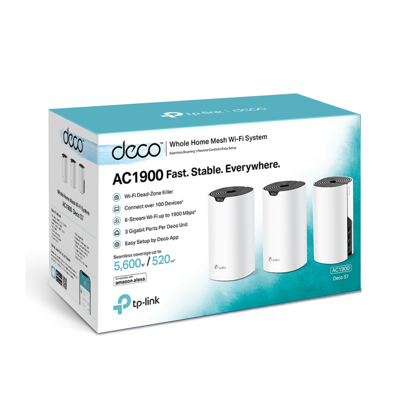 Usmerjevalnik (router) TP-Link Deco S7, Wi-Fi 5, Mesh - 3 pack