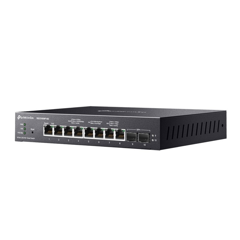 Stikalo (switch) TP-LINK Omada SG2210XMP-M2, 10-port, PoE+, SFP+