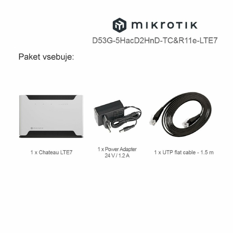 Usmerjevalnik (router) Mikrotik Chateau LTE7, Wi-Fi 5