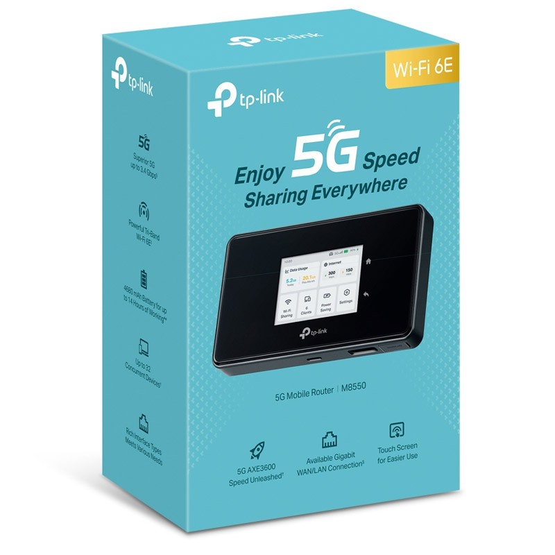 Usmerjevalnik (router) TP-Link M8550, 5G, Wi-Fi 6