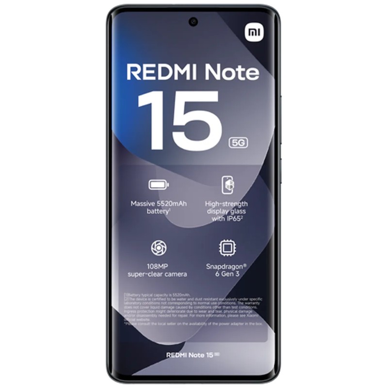 Pametni telefon Xiaomi Redmi Note 15 5G, 8GB, 512GB, črn