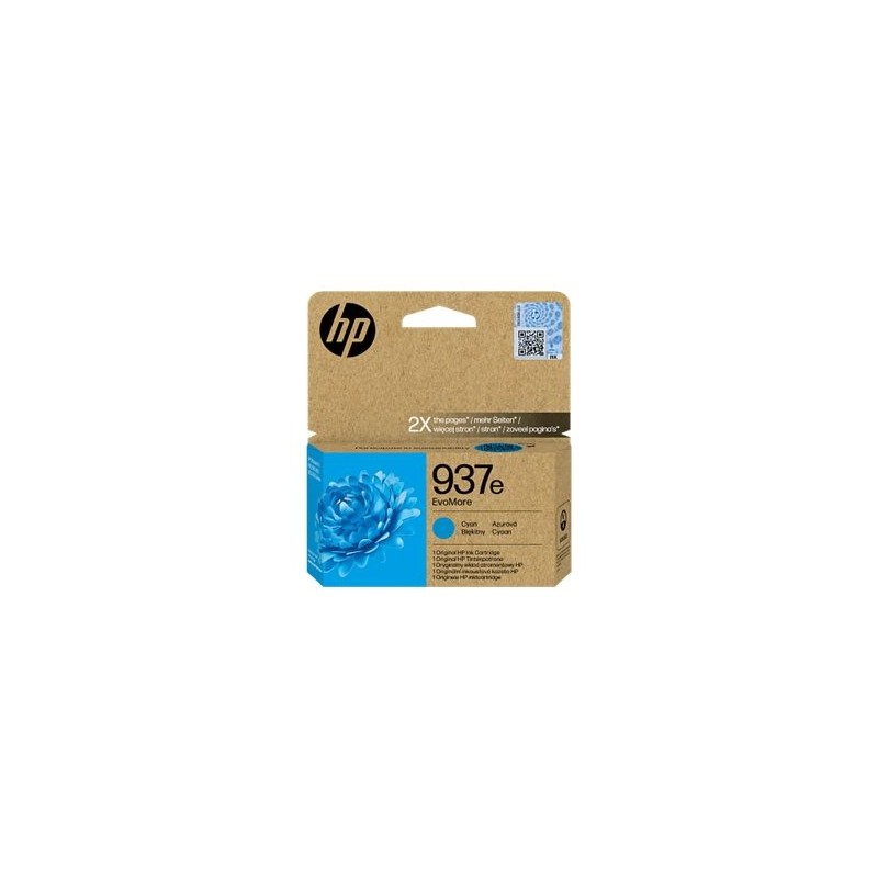 Črnilo HP 937e EvoMore, cyan