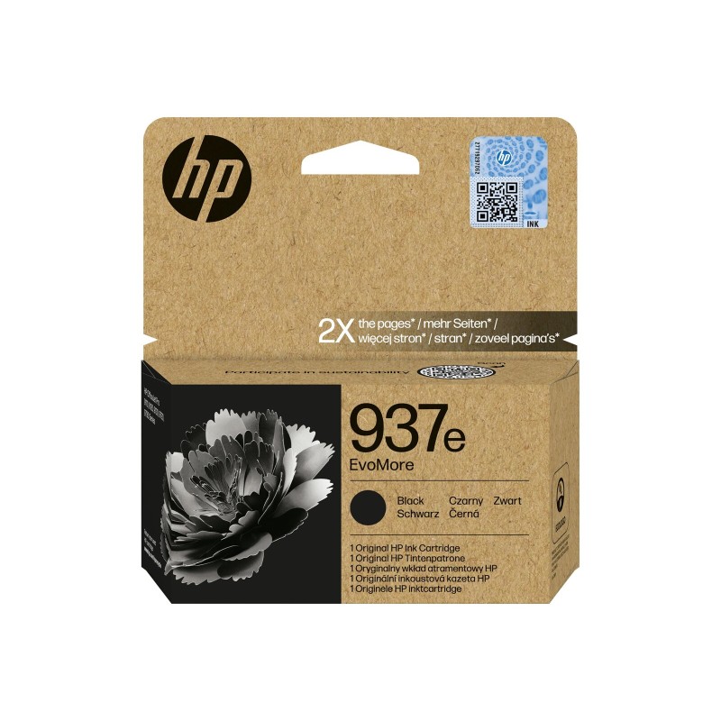 Črnilo HP 937e EvoMore, črno
