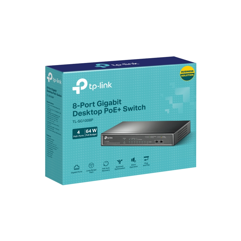Stikalo (switch) TP-Link TL-SG1008P, 8-port, PoE+