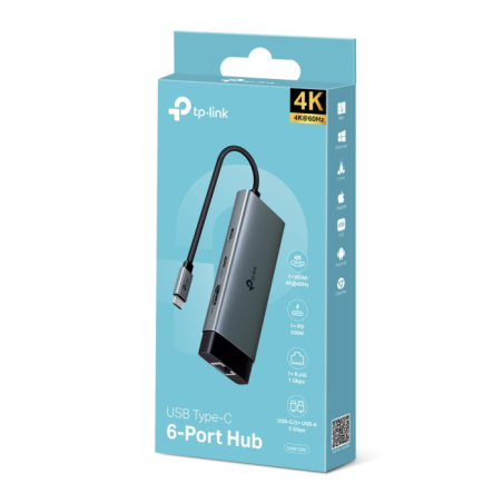 Priklopna postaja TP-LINK UH6120C 6-v-1 USB-C