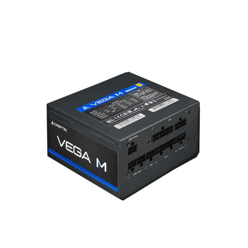 Napajalnik Chieftec VEGA M, 750W, 80 Plus Gold, modularni, črn