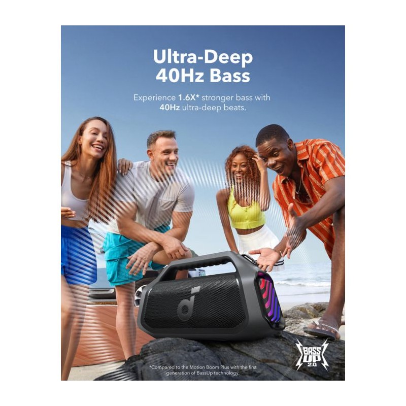Zvočniki Anker SoundCore Boom 2 Plus, črn