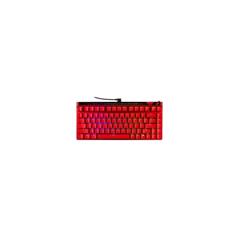Tipkovnica ASUS ROG Falchion Ace 75HE, ROG HFX V2 Mag Analog, RGB, US, rdeča