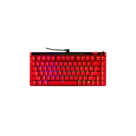 Tipkovnica ASUS ROG Falchion Ace 75HE, ROG HFX V2 Mag Analog, RGB, US, rdeča