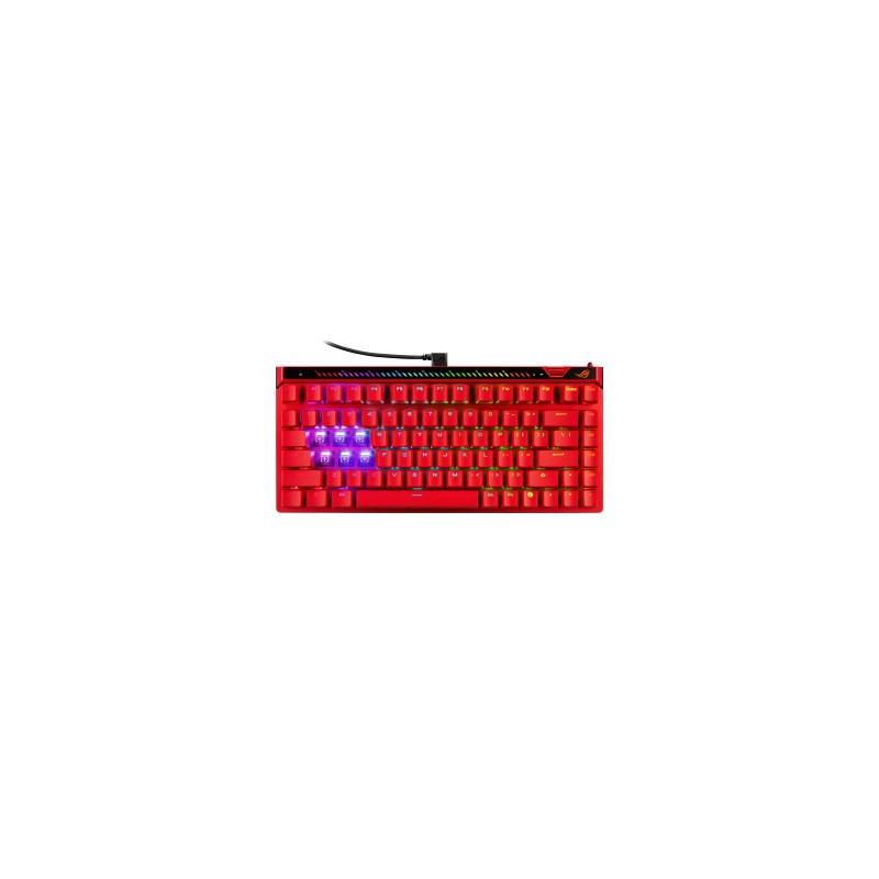 Tipkovnica ASUS ROG Falchion Ace 75HE, ROG HFX V2 Mag Analog, RGB, US, rdeča