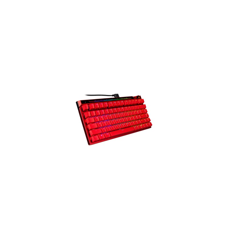 Tipkovnica ASUS ROG Falchion Ace 75HE, ROG HFX V2 Mag Analog, RGB, US, rdeča