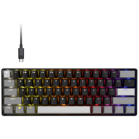 Tipkovnica Corsair CLIPPER PRO MINI 60 Hall Effect, US, črna