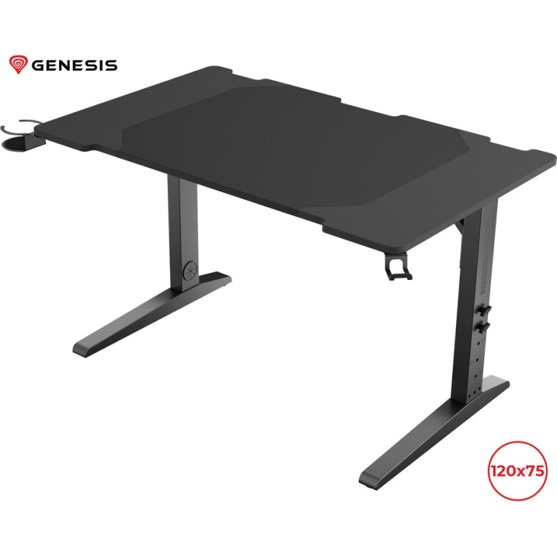 Gaming miza Genesis Holm Modular 120, RGB, črna