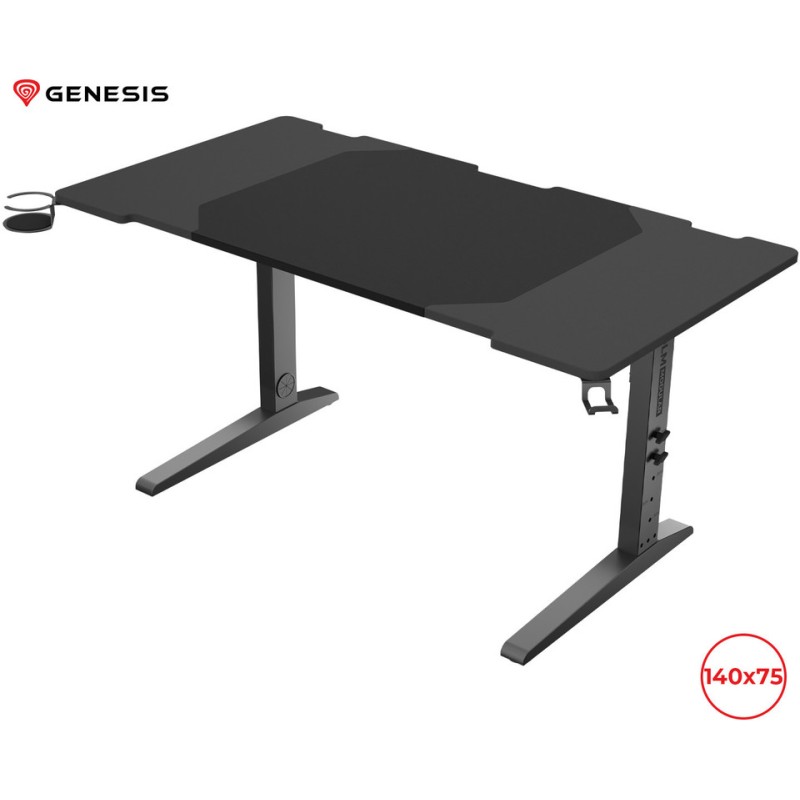 Gaming miza Genesis Holm Modular 140, RGB, črna