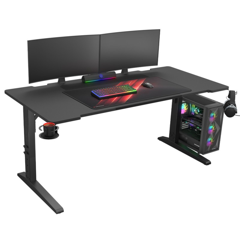 Gaming miza Genesis Holm Modular 160, RGB, črna