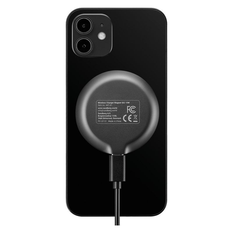 Brezžični polnilnik Sandberg qi2 15w magnetni
