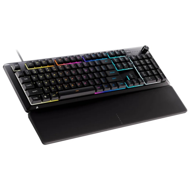 Tipkovnica Corsair SKIFF 100, RGB, US, črna