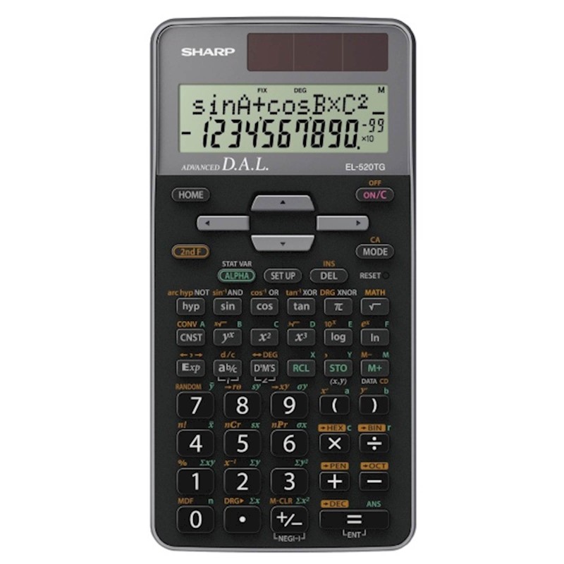Tehnični kalkulator SHARP  EL520TGGY, 400F, 2V