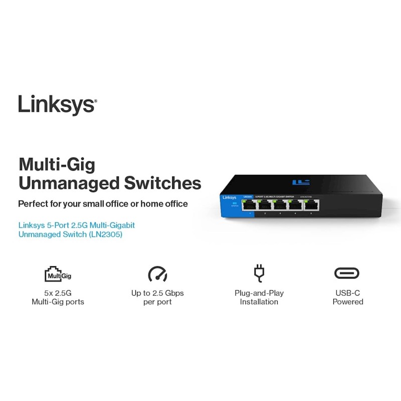 Stikalo (switch) Linksys LN2305, 5-port
