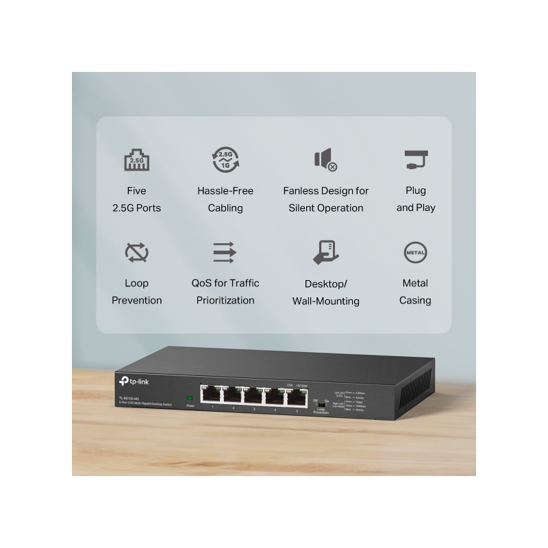 Stikalo (switch) TP-Link SG105-M2 V1, 5-port