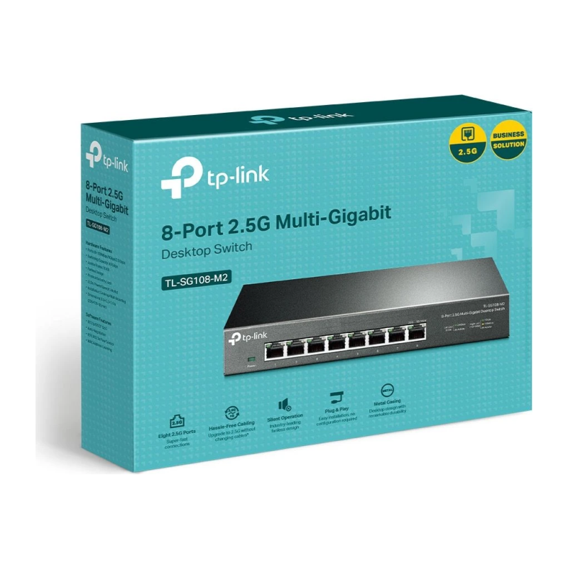 Stikalo (switch) TP-Link SG108-M2, 8-port