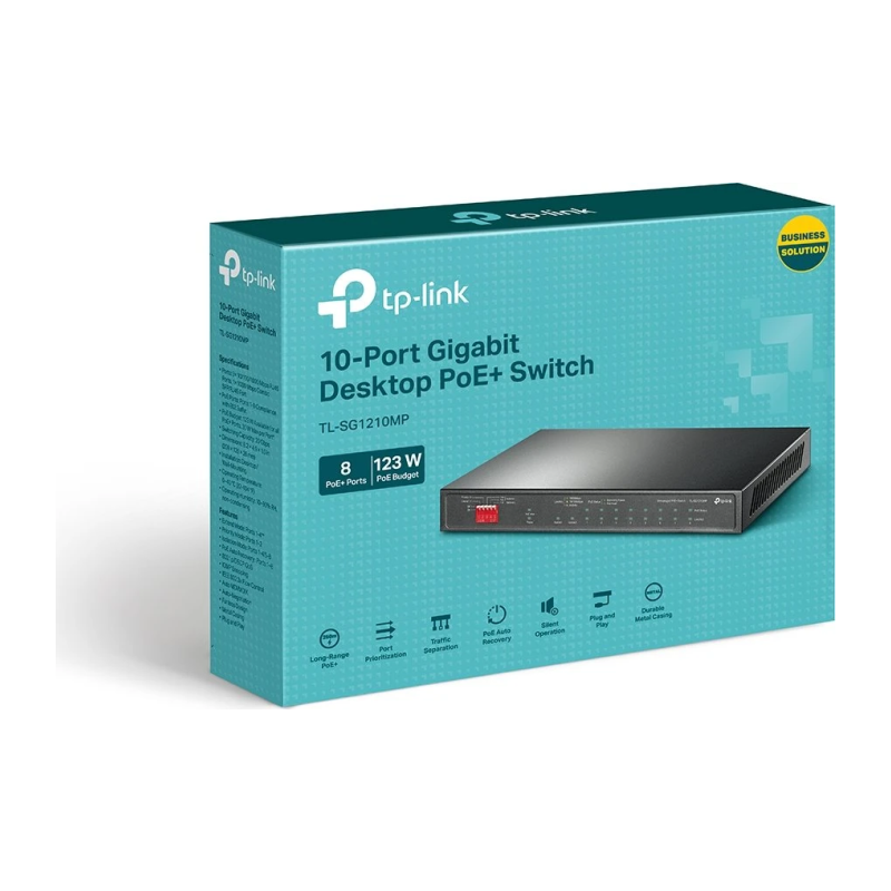 Stikalo (switch) TP-Link TL-SG1210MP, 10-port, PoE+