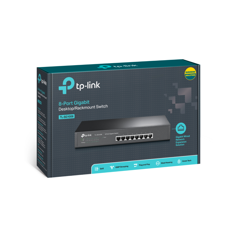 Stikalo (switch) TP-Link TL-SG1008, 8-port