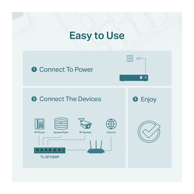 Stikalo (switch) TP-Link TL-SF1006P, 6-port, PoE+