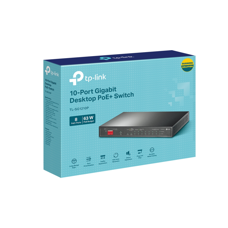 Stikalo (switch) TP-Link TL-SG1210P, 10-port, PoE+