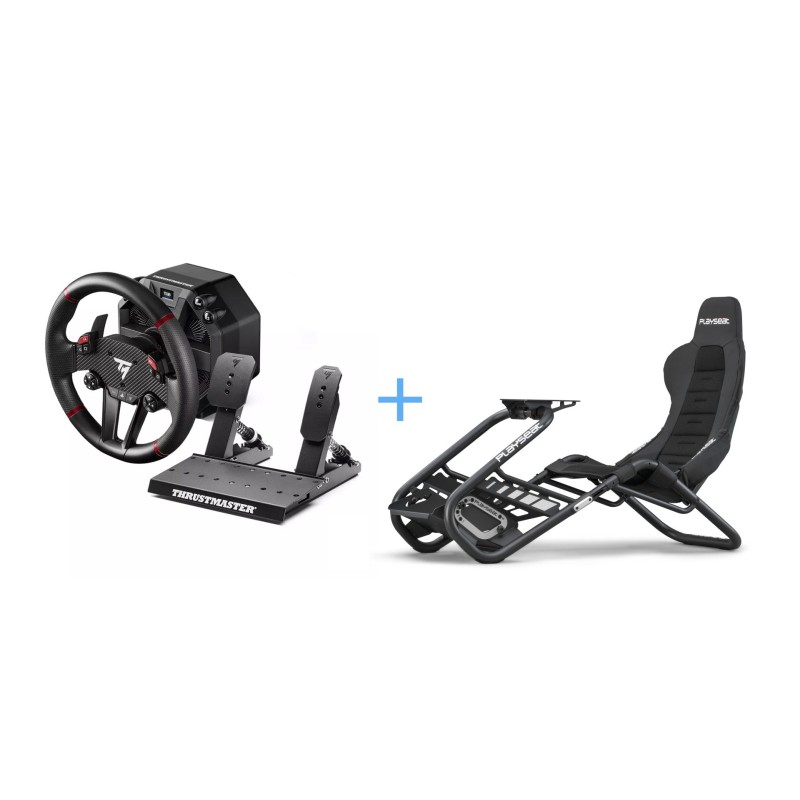 Volan THRUSTMASTER T598 + igralni stol PLAYSEAT TROPHY, črn