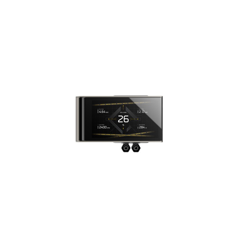Vodno hlajenje DeepCool LT360 VISION, 360mm, LCD, ARGB, črn