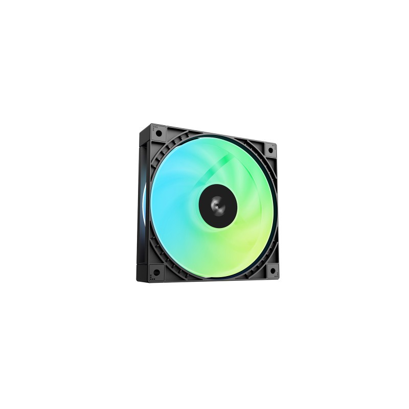 Vodno hlajenje DeepCool LT360 VISION, 360mm, LCD, ARGB, črn