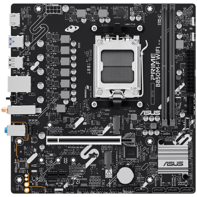 Matična plošča ASUS PRIME B850M-F WIFI, AM5, mATX, DDR5