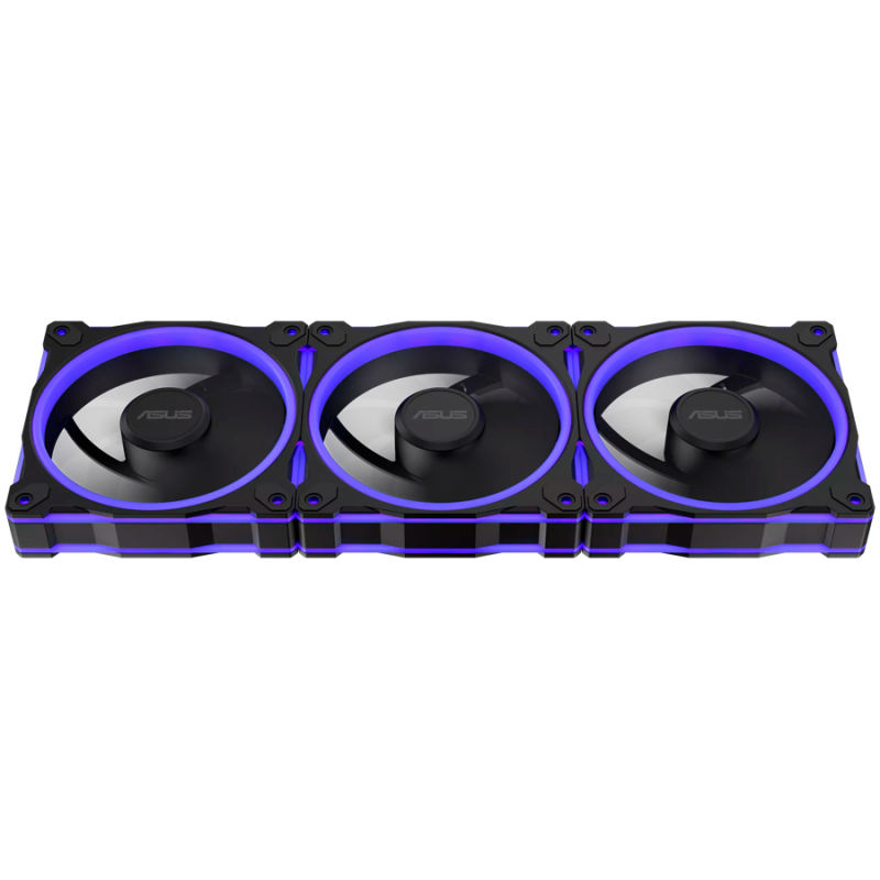 Ventilator za ohišje ASUS Prime MR120 ARGB, 3x 120mm PWM, črn