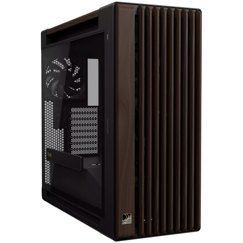 Ohišje ASUS ProArt PA602 Wood Edition Modern, črn