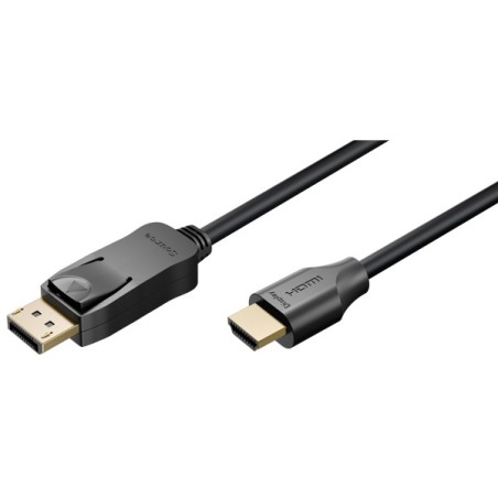 Kabel DisplayPort 2.0/2.1 - HDMI 2.0 8K/60Hz 1m, Goobay