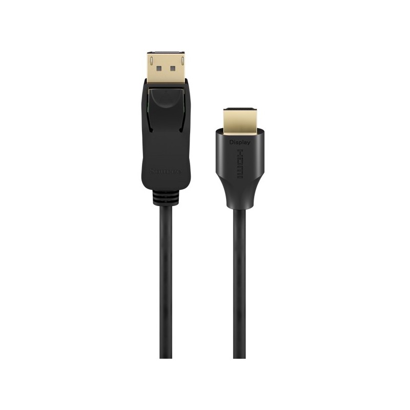 Kabel DisplayPort 2.0/2.1 - HDMI 2.0 8K/60Hz 1m, Goobay