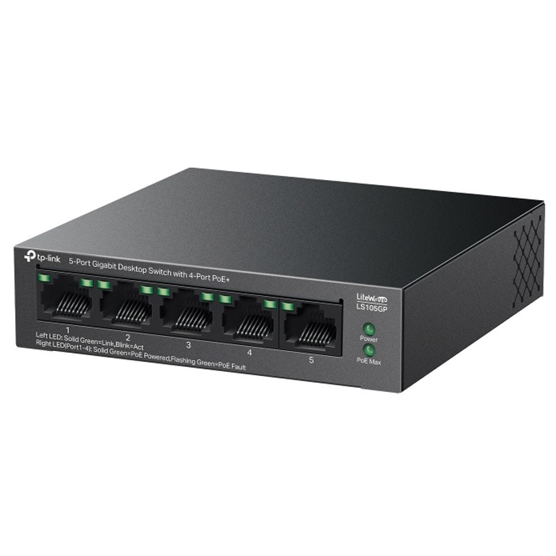 Stikalo (switch) TP-Link LS105GP, 5-port, PoE
