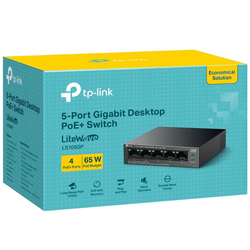 Stikalo (switch) TP-Link LS105GP, 5-port, PoE