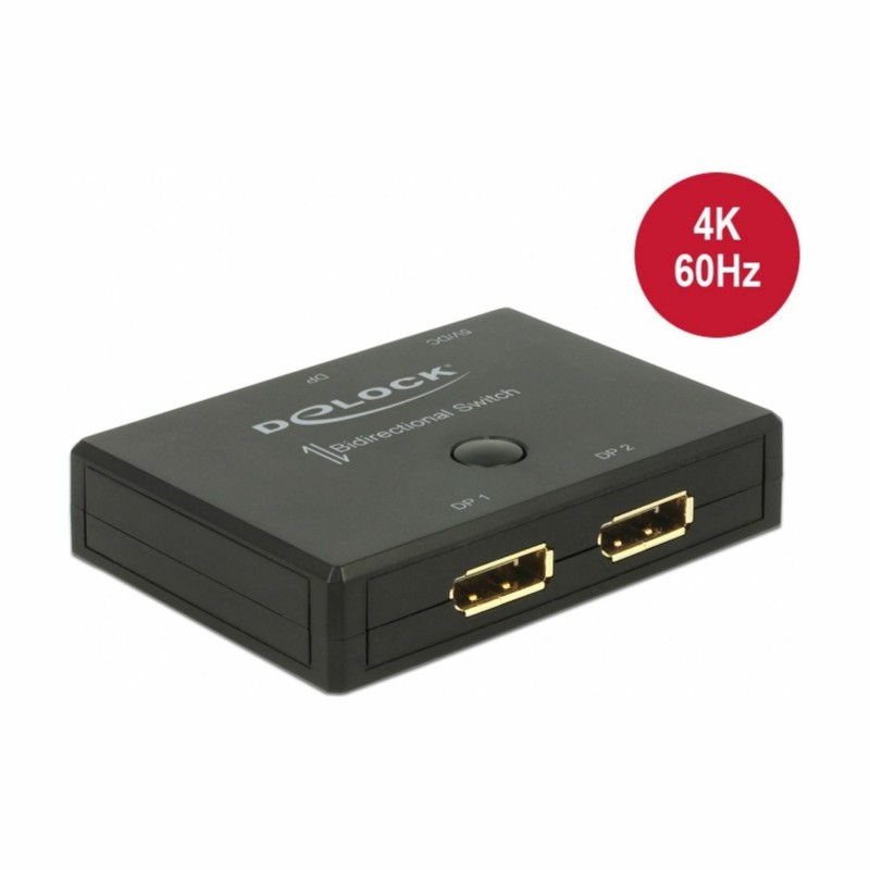 Video stikalo Delock 2:1 DisplayPort 4K dvosmerno 60Hz 18750