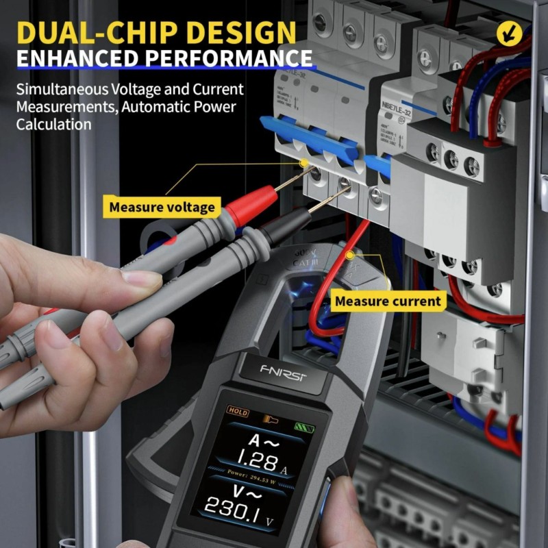 Digitalne tokovne klešče Fnirsi DMC-100