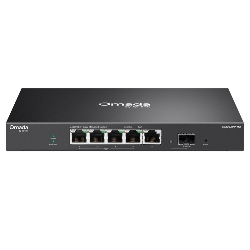 Stikalo (switch) TP-Link Omada ES206XPP-M2, 5-port, SFP+, PoE++