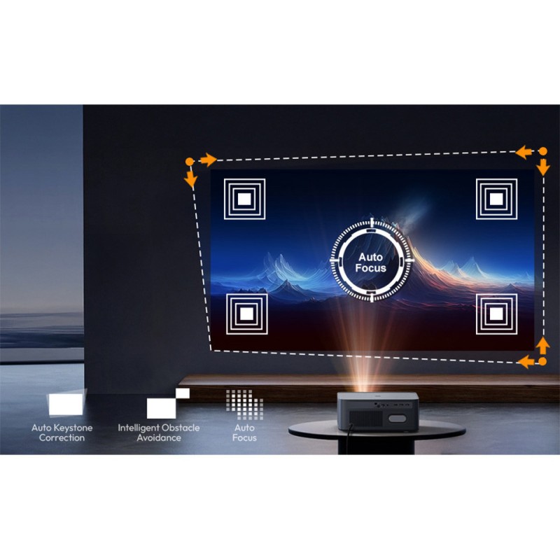 Projektor Byintek VEVSHAO A24, črn