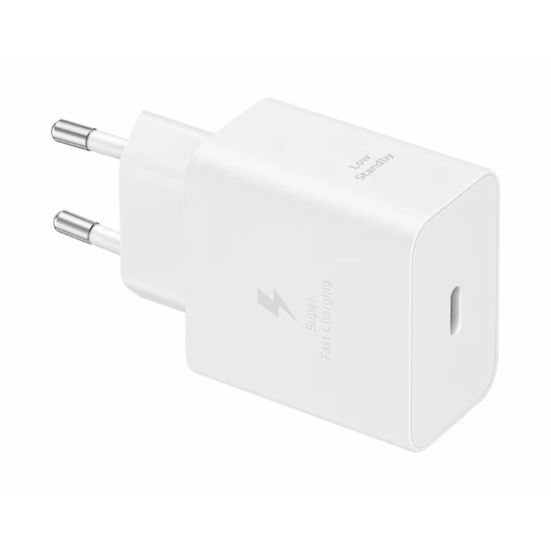 Polnilec Samsung Fast Charger 45W, USB-C, bel