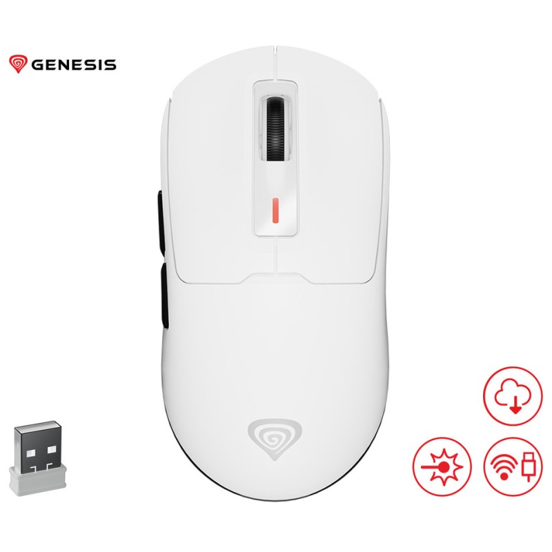 Miška Genesis Zircon 660, bela