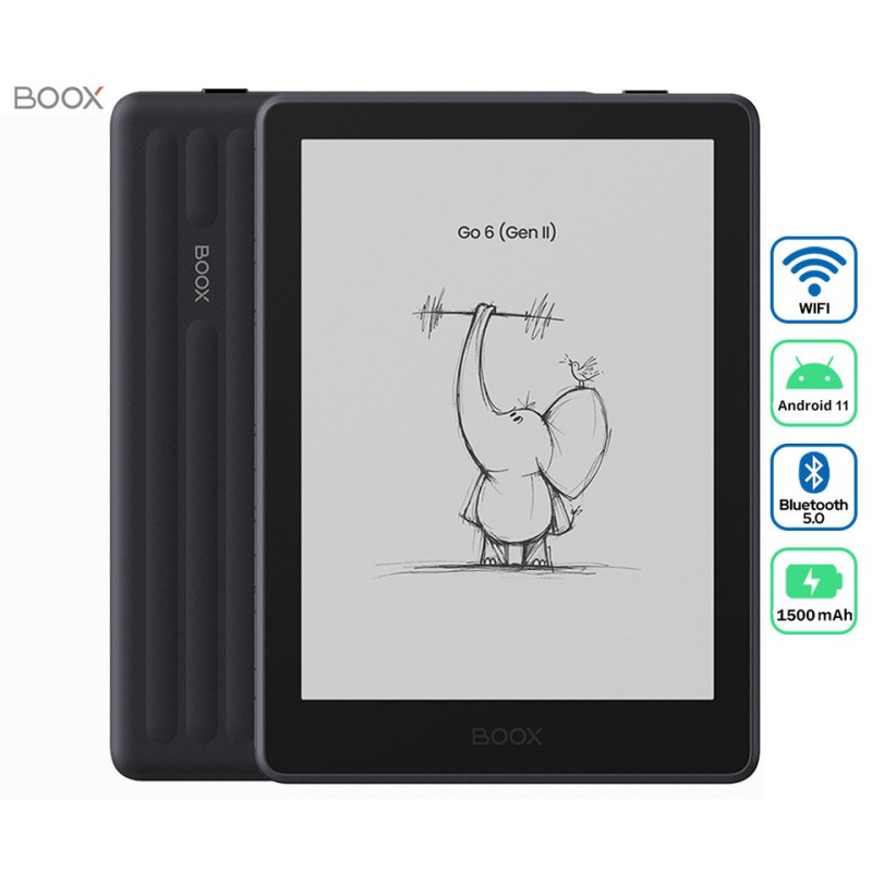 E-bralnik BOOX Go 6 Gen II, 3GB, 32GB, črn