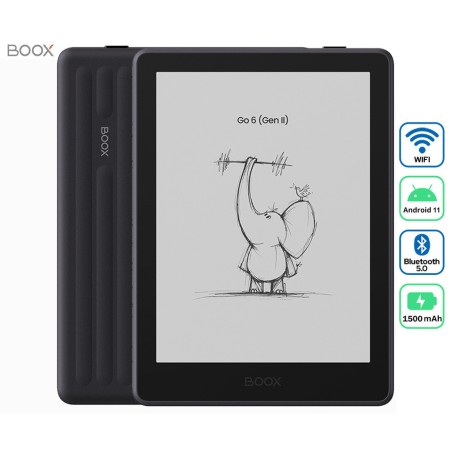 E-bralnik BOOX Go 6 Gen II, 3GB, 32GB, črn