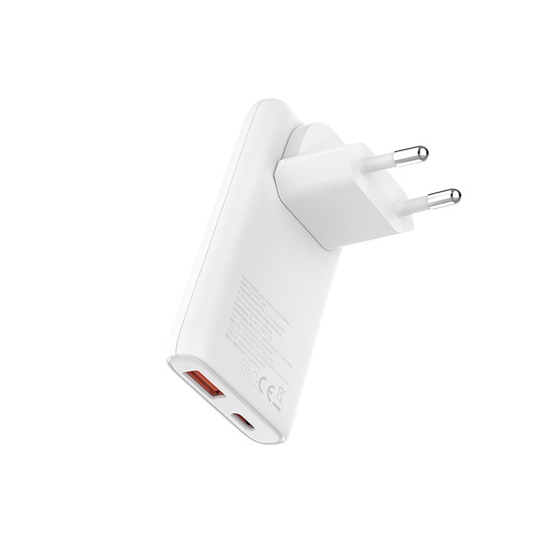 Polnilec ALLITY ATC-02 GaN, 65W, 1x USB-C, 1x USB-A, PD, QC, bel